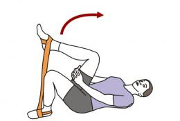 exercice quadriceps elastique 