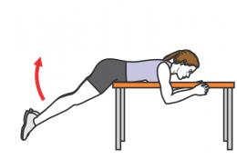 exercice table dos