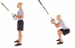 exercice trx squat