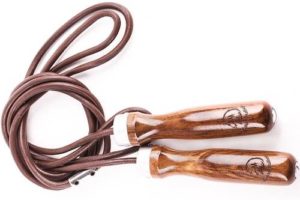 corde à sauter en cuir