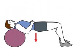 muscler fessier gym ball