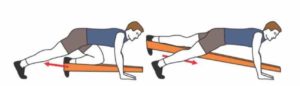 exercice elastiband fessier cuisses
