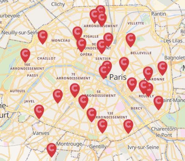 salles cercle de la forme paris