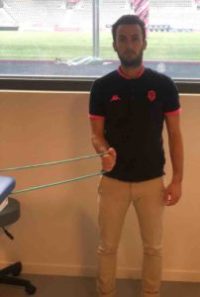 Exercice proprioceptif de renforcement et de rentrage actif de la coiffe des rotateurs 