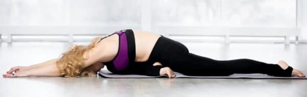 posture cygne endormi yin yoga