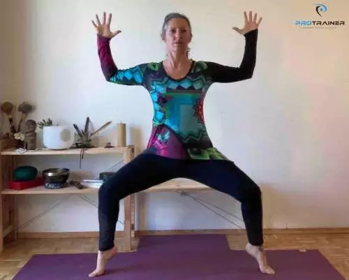 Posture de la Déesse Utkata Konasana