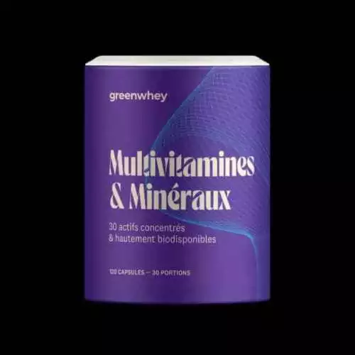 multivitamines et minéraux Greenwhey