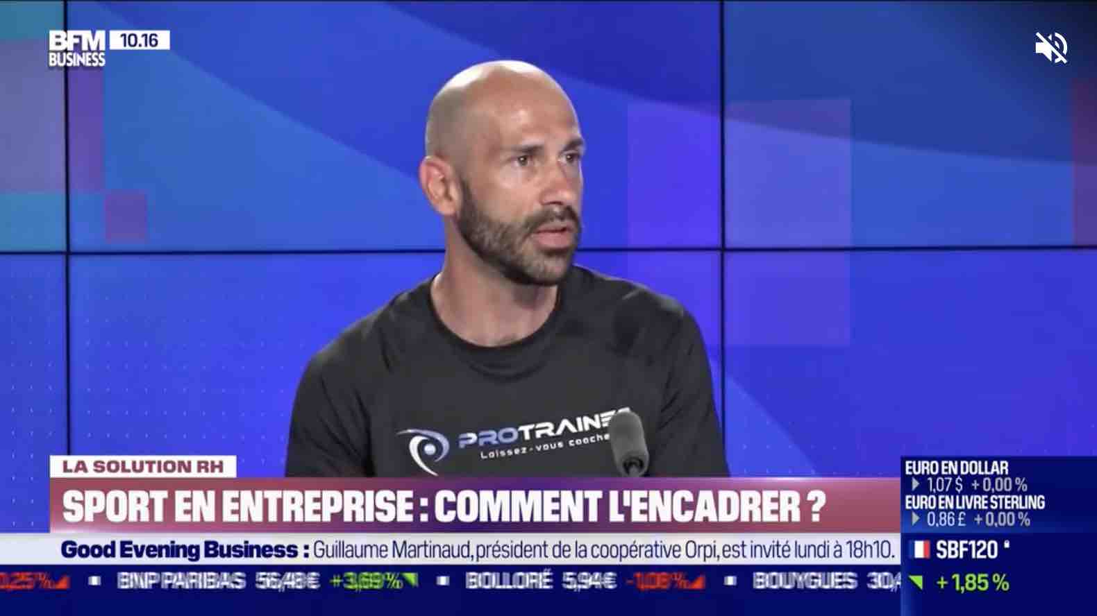 Thibault Richard, fondateur de ProTrainer, présente le Sport en Entreprise 